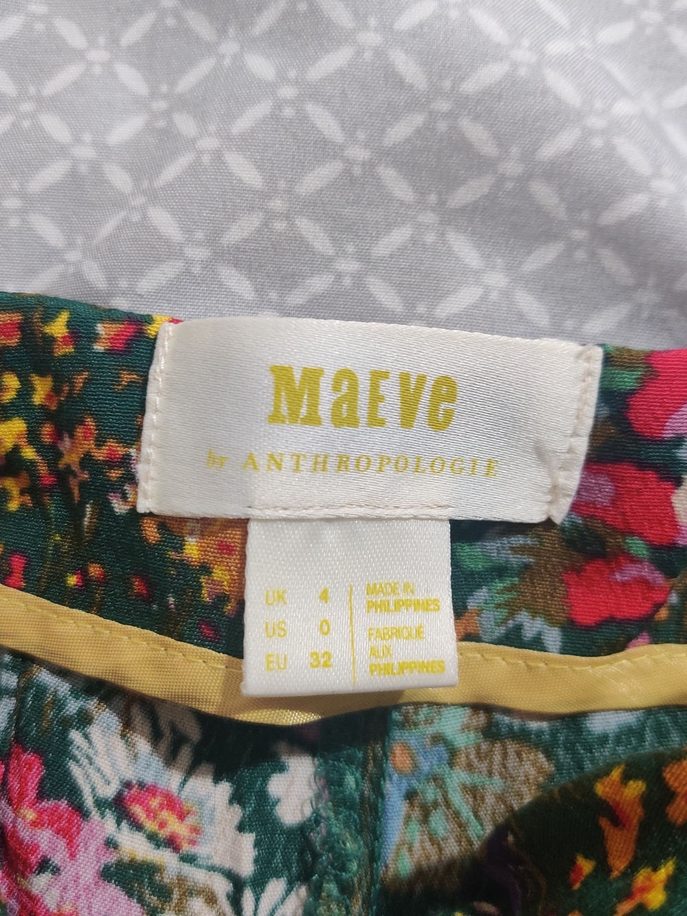 Maeve Anthropologie Floral Cabo Pleated Wide Pants Size 0 - Picture 6 of 10